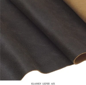 Rindleder Mocca Antik Design 1,4 mm Dick A4 Echt Leder Braun Leather 233 - Bild 1 von 5