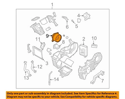 Motor soplador trasero HVAC usado se adapta a: Hyundai Veracruz 2008 trasero grado A Foto 1 de 3