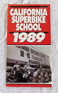 Kawasaki Superbike School 1989 Vintage Sales Brochure Tri-fold Lawson & Rainey - - Foto 1 di 4