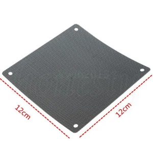 5PCS 120mm Cuttable Black PVC PC Fan Dust Filter Dustproof Case Computer M&I4 - Photo 1/6