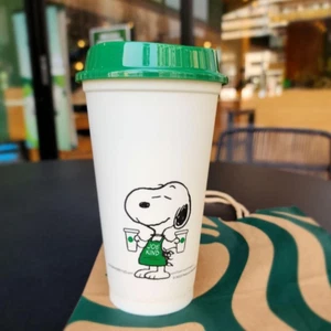 Starbucks PEANUTS Snoopy with GIFT BOX 2025 JOE KIND Reusable Cup 473ml Mug - Picture 1 of 8