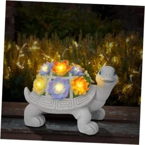 Solar Turtle Statues for Garden Decor, Outdoor Sculptures for Clearance Lights - Picture 1 of 7