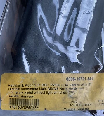 HK P2000 LEM Safariland ‎6005-19721-541 Tactical Holster - Green - Image 1 of 3