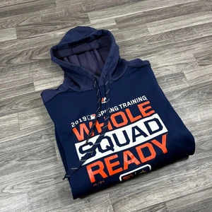MAJESTIC Houston Astros MLB Pullover blau Kapuzenpullover Hoodie Herren Gr. XL - Bild 1 von 7