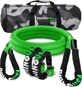 Rhino USA Kinetic Bridle Rope Recovery Kit (1in x 10ft) - Heavy Duty Offroad Sna - Picture 1 of 4