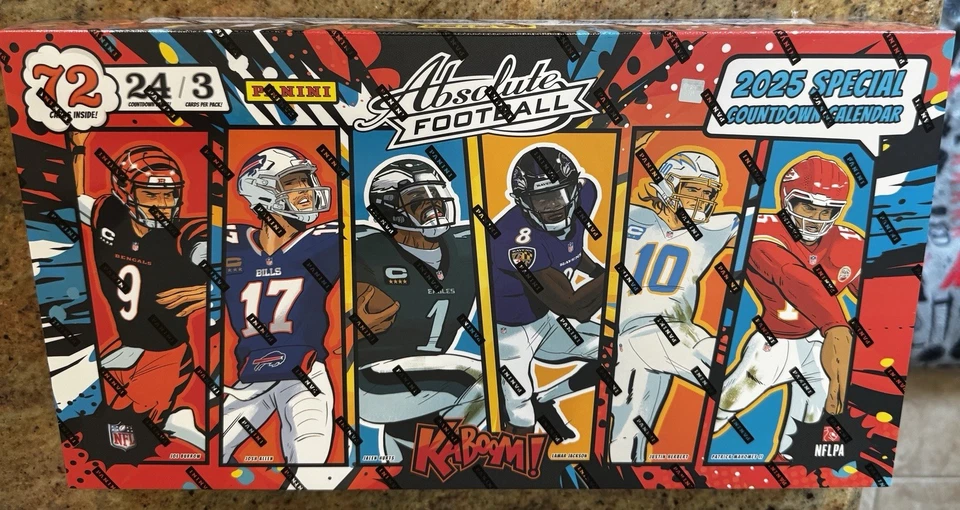 2025 Panini Absolute Football KABOOM Countdown Calendar Box