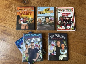 LOT OF 5 JEFF DUNHAM MOVIES Stand Up Ventroliquist dvds MINDING MONSTERS Xmas - Picture 1 of 7