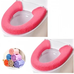 2Pieces Thicker Bathroom Soft Toilet Seat Cover Pad Toilet Lid Cover Cushion ... - Picture 1 of 8