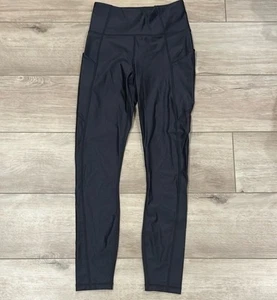 NWT Fabletics Oasis Shine High Waisted Leggings 7/8 Black XS - Picture 1 of 7