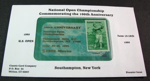 1995 US Open Southampton, New York 100 Anniv. Telefonkarte mit Robert Jones H337 - Bild 1 von 1