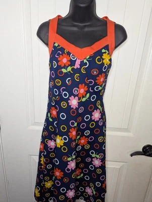 1960s style vintage VTG mod, psychedelic, flower child, retro, sleeveless dress  - Image 1 of 4