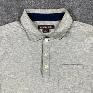 Camisa Polo de Golf Michael Kors Para Mujer M Gris Informal SS Calce Relajado Bolsillo Algodón - Imagen 1 de 10
