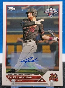 Tyler Locklear Auto 2023 Topps Pro Debut PD-98 Modesto Nuts Arizona Diamondbacks - Picture 1 of 7
