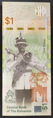 Bahamas billet 1 Dollar 2017 Pick-77 Neuf  UNC - Photo 1/2