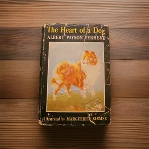 THE HEART Of A DOG 1950’s Albert Payson Terhun Illustrated Novel DJ Acceptable - Picture 1 of 21