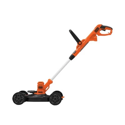 Black Decker 3 in 1 Electric Lawn Mower Trimmer Edger 12 Inch Lightweight Orange - Image 1 of 4