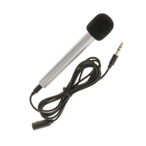 Mini Microphone Mic pour téléphone portable Argent - Photo 1/7
