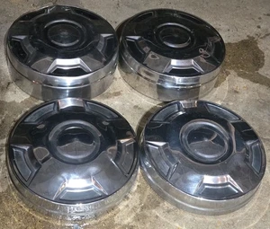 Set of 4 OEM 1987-96 Ford 3/4 Ton 4x2 Pickup Truck E350 Van 12" Dog Dish Hubcaps - Picture 1 of 14