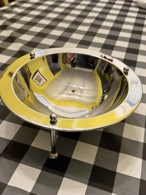 Mid Century Italian Lauffer Collection por Towle tigela de aço inoxidável 18/10 pés de prata - Imagem 1 de 4