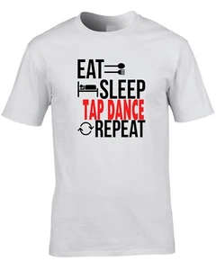 Camiseta de bailarín de claqué comer dormir repetir idea de regalo regalo regalo para hombre baile música tutor - Imagen 1 de 3