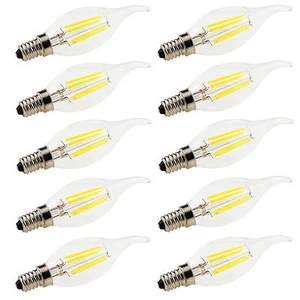 10X Retro E14 SES C35 2W 4W 6W Edison Filament Bulb LED Light Lamp Candle 220V - Picture 1 of 9