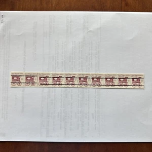 USPS Scott # 1903a PRECANCEL PL #3 POSTFRISCHER 10ER-STREIFEN Postwagen - Bild 1 von 3