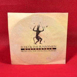 ECHO & THE BUNNYMEN Bring On The Dancing Horses 1985 German 7" vinyl single 45 B - Foto 1 di 4