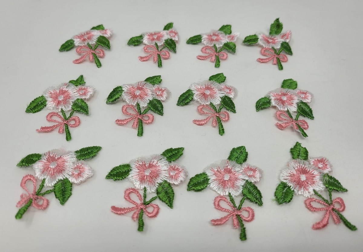 10 Parches De Flores Para Planchar - Bordados A Mano, Ideales Para Decorar Ropa, Chaquetas Y Mochilas | DIY Y Reparación