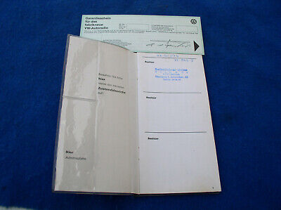 VW T2 Kasten Volkswagen Service Kundendienst Pass Scheckheft 05/1970 • 12.50€