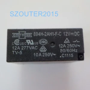 1 Stck. 894H-2AH1-F-C 12VDC 12A 6-POLIGE Relais Neu - Bild 1 von 1