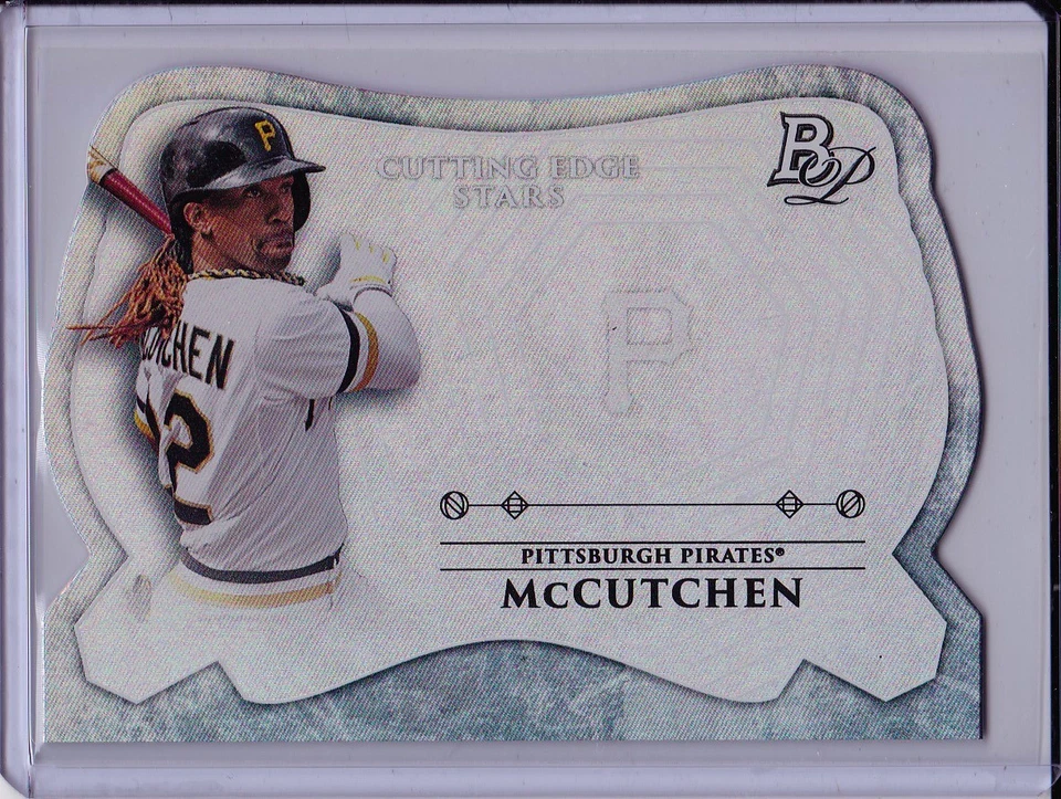 Andrew McCutchen 2014 Bowman Platinum Cutting Edge Stars Die-Cut Insert Pirates - Image 1 of 2