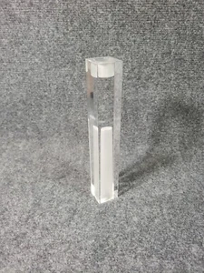 Oleg Cassini Signed Crystal Candlestick 9" in Box - Picture 1 of 11