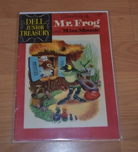 Golden Age Dell Junior Treasury #4 MR FROG AND MISS MOUSIE - Picture 1 of 5
