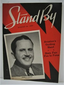 1937 Stand By Magazine James P Fallis Cover WLS Radio Prairie Farmer Chicago - Picture 1 of 2