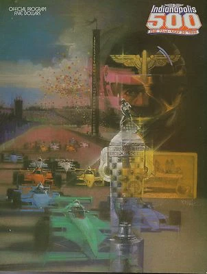 1988 Indianapolis 500 Program Rick Mears Team Penske Pennzoil Z-7 Chevrolet Indy - Image 1 of 4