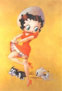 #H207 TARJETA POSTAL DE PERSONAJES DE DIBUJOS ANIMADOS, BETTY BOOP - Imagen 1 de 2