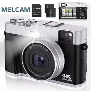 Professional Photography Camera 4K Digital Camera with Viewfinder and 32GB Card - Picture 1 of 8