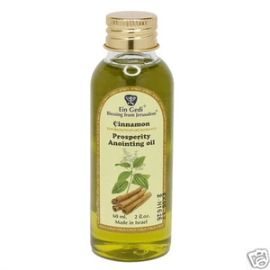 Aceite de Unción Bendita con Canela de Prosperidad de Ein Gedi Jerusalén 2fl.oz/60 ml - Imagen 1 de 3