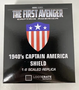 Marvel El Primer Vengador Capitán América 1940 Escudo Escala 1:6 Caja de Botín Nuevo - Imagen 1 de 12