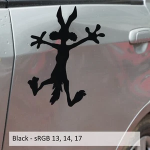 Wile E Coyote Splat Vinyl Decal Sticker Perfect For Car Dent Fix Hitting Wall - Picture 1 of 8
