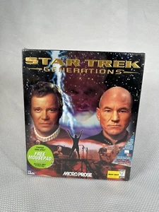 Star Trek: Generations [MicroProse, 1997] PC, Big Box Brand New SEALED - Picture 1 of 6
