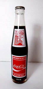 1980 XIII Olympics Winter Games Lake Placid Nordic Skiing Coca Cola FULL Bottle - Picture 1 of 7