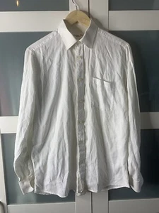 Camicia bianca uomo Christian Dior Monsieur vintage 15,5 39 petto L made in England - Foto 1 di 18