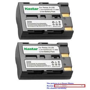 Kastar Replacement Battery for Pentax D-Li50 PENTAX K10D Grand Prix K10 Camera - Picture 1 of 6