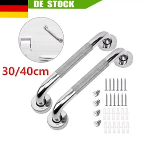 2x Edelstahl Haltegriff Sicherheit Handlauf Für Bad Dusche Badgriff Rutschfeste - Bild 1 von 13