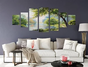 3D Green Tree Paint 78 Unframed Print Wall Paper Decal Wall Deco Indoor AJ Jenny - Picture 1 of 6