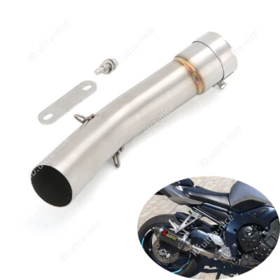 Puntas de escape de 51 mm para Yamaha FZ1 2006-2015 tubo medio de acero inoxidable tubo deslizable Foto 1 de 4