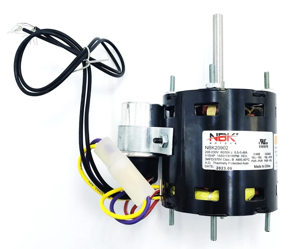 REPLACEMENT FOR Fasco D1123 Motor, 1/20, 1/15 Hp, Replacement Brand: Heatcraft - Image 1 of 1