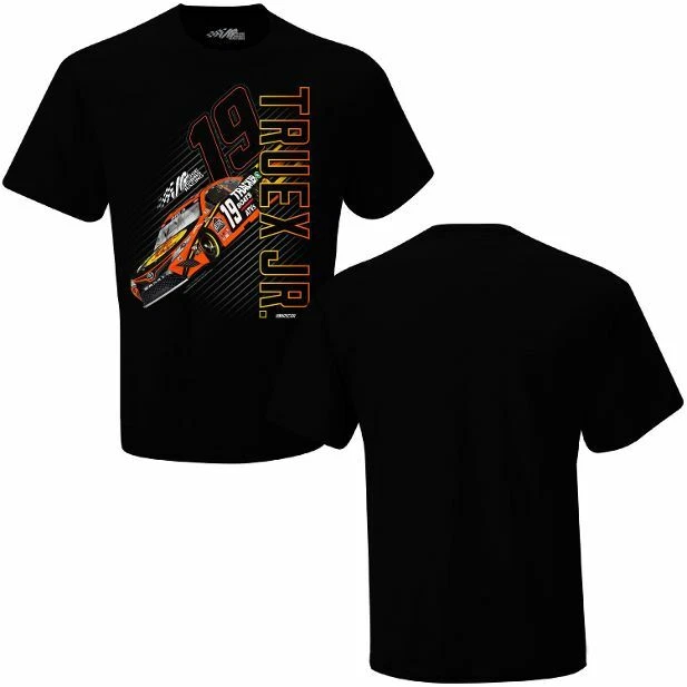MARTIN TRUEX JR #19 BASS PRO SHOPS TRACTION NASCAR LICENSED BLACK SHIRT I4419 - Image 1 of 1