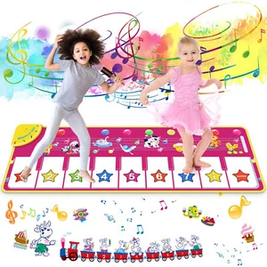 9-Key Musical Piano Mat Dance Play Mat Keyboard Dancing Mat Floor Musical Carpet - Picture 1 of 12